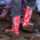 Mixing the mud plaster